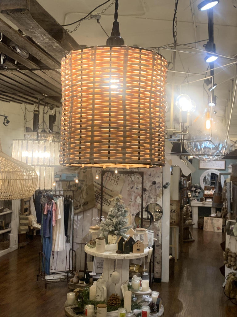 LGIFT Rattan Drum Pendant